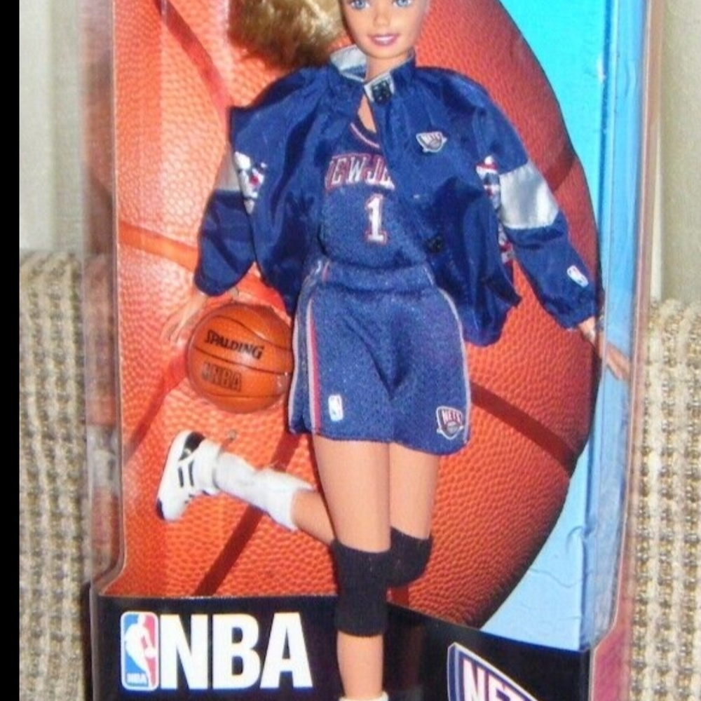 Mattel NBA Doll with Navy and Silver Outfit